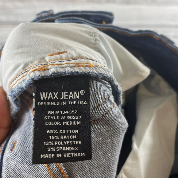 Wax Jean Los Angeles Mid Rise Skinny Distressed Jean Size 3/26 - Picture 8 of 10